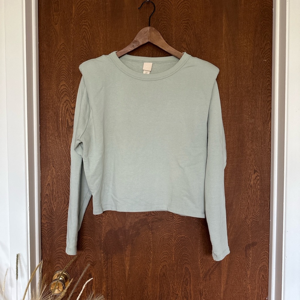 H&M shoulder pads sweatshirt